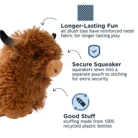 Highland Cow with Squeaker
