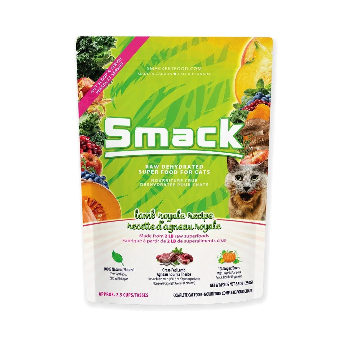 Raw Dehydrated Super Food for Cats - Lamb Royale