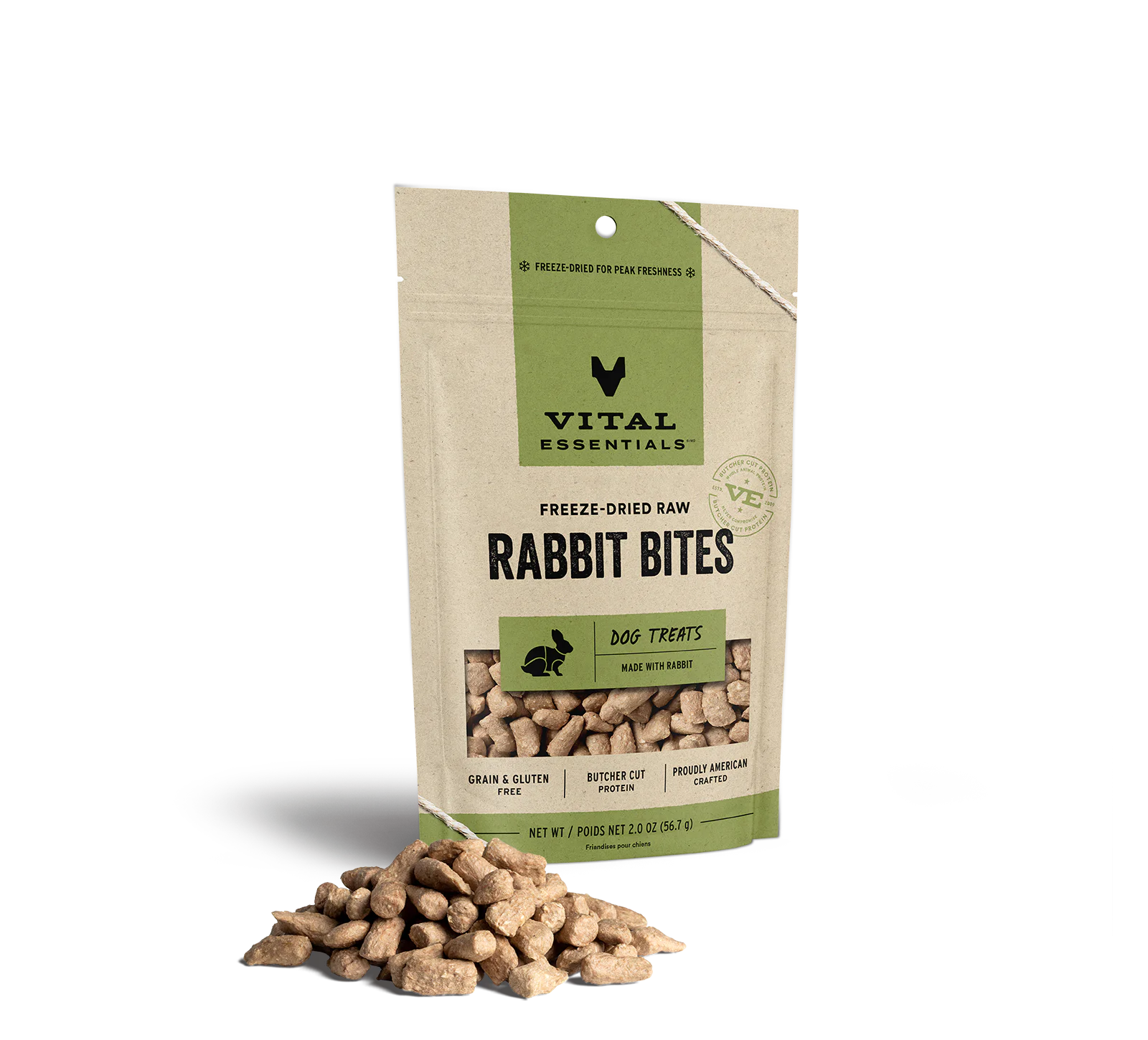 Freeze Dried Raw Rabbit Bites