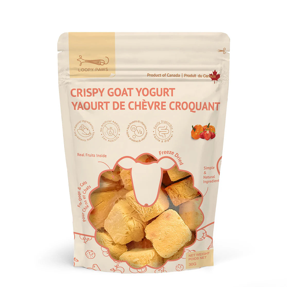 Crispy Goat Yogurt - Pumpkin &amp; Strawberry