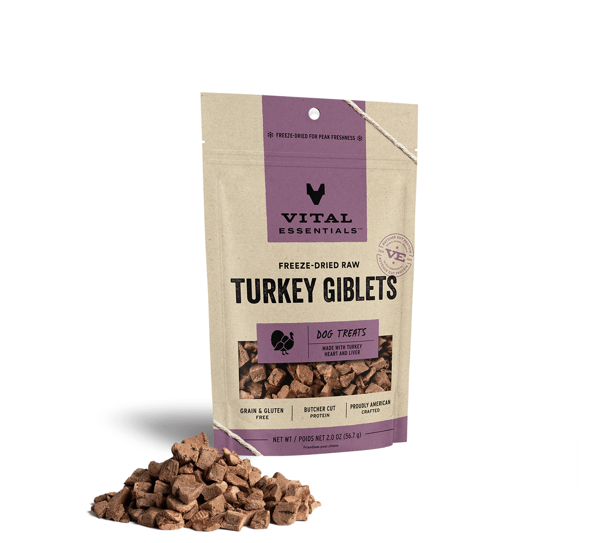 Freeze-Dried Raw Turkey Giblets