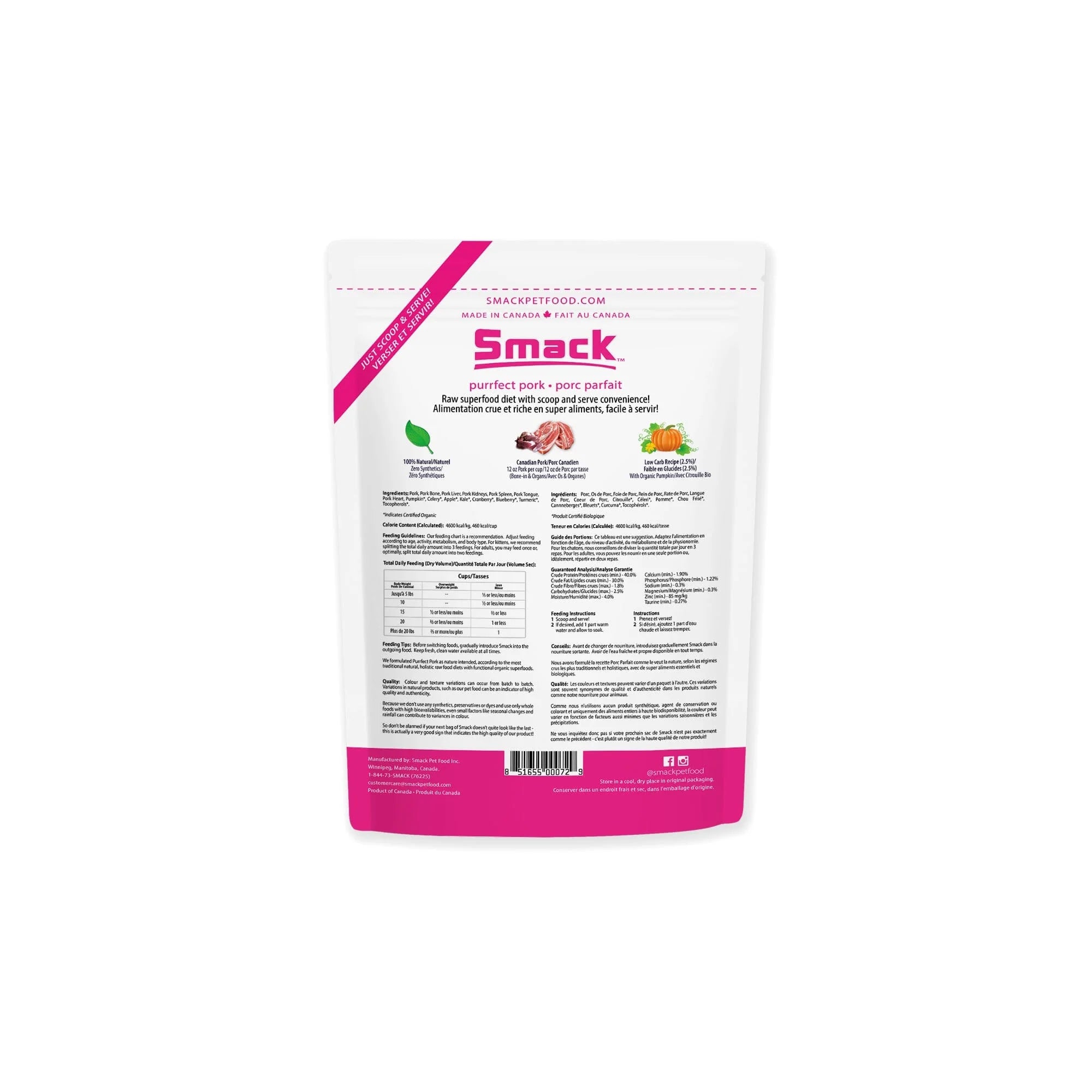 Raw Dehydrated Super Food for Cats - Purrfect Pork