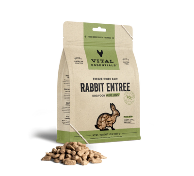 Rabbit Mini Nibs Freeze-Dried Grain Free Dog Food