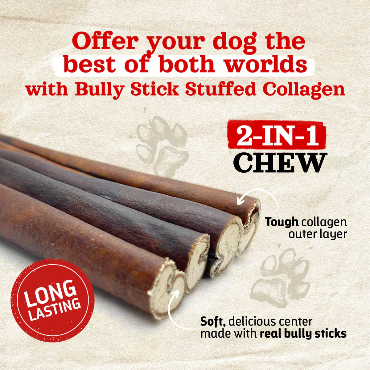 Stuffed Collagen with Bully Sticks
