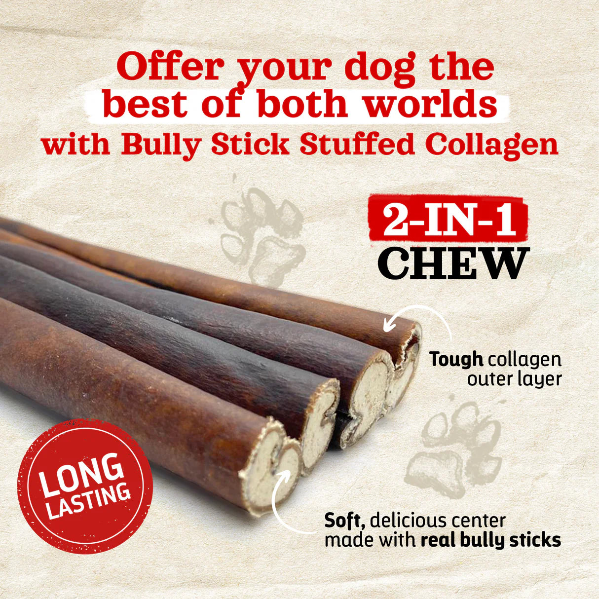 Stuffed Collagen with Bully Sticks