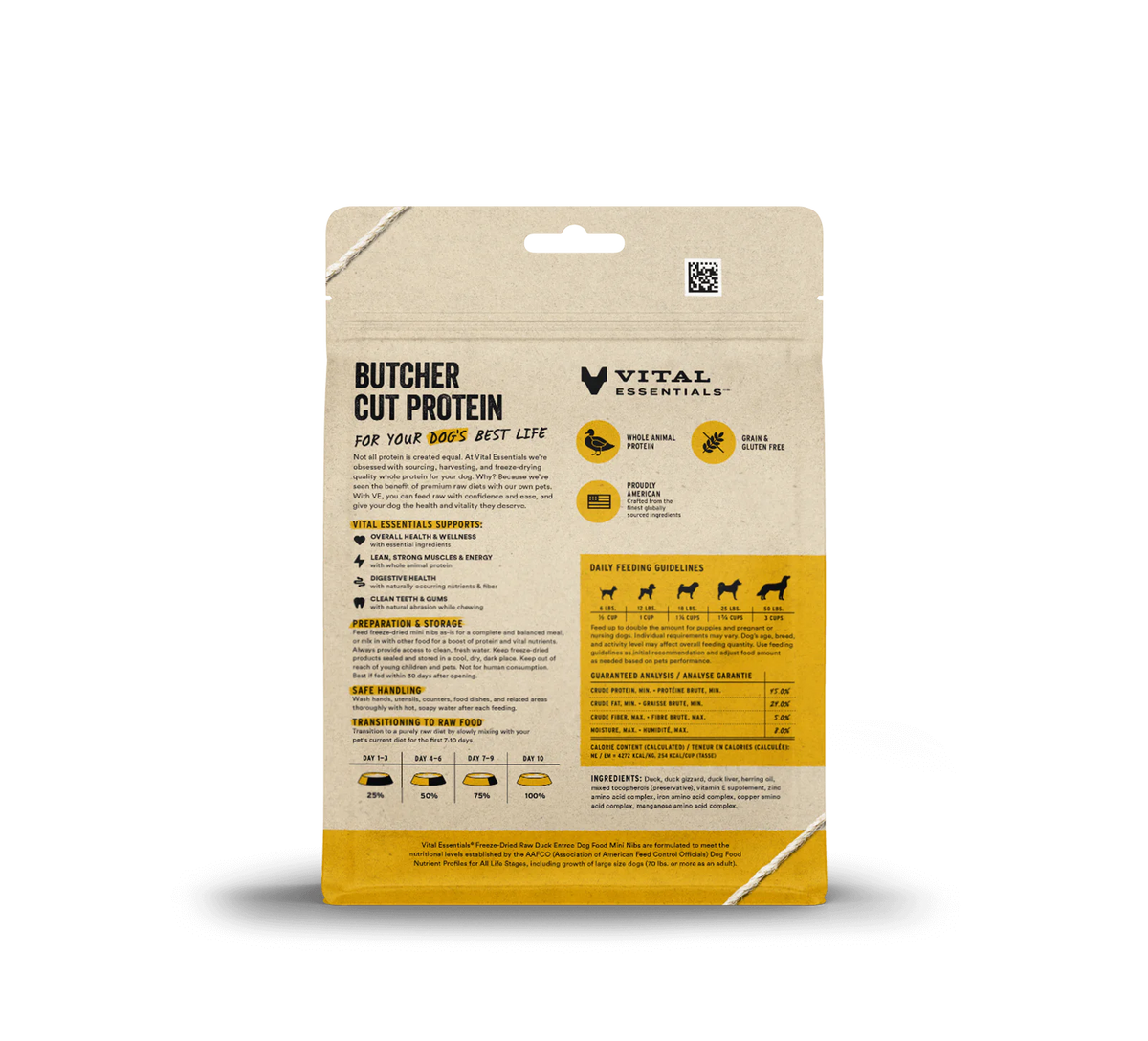 Freeze Dried Raw Duck Entree Mini Nibs