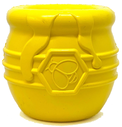 Honey Pot Durable Rubber Treat Dispenser & Enrichment