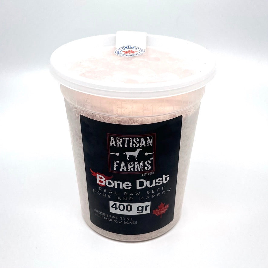 Frozen Raw Beef Bone Dust  - 400g
