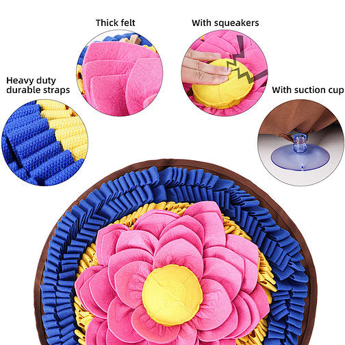 Lotus Disc Anti-Bite Snuffle Mat