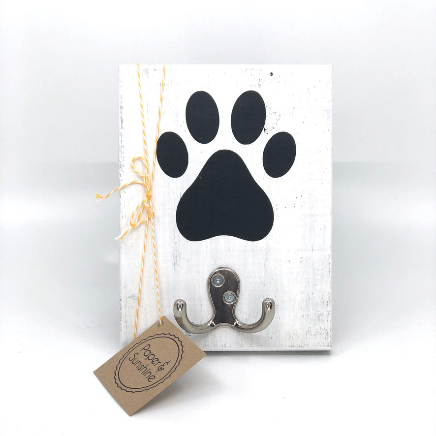 Paw Print Hook Sign