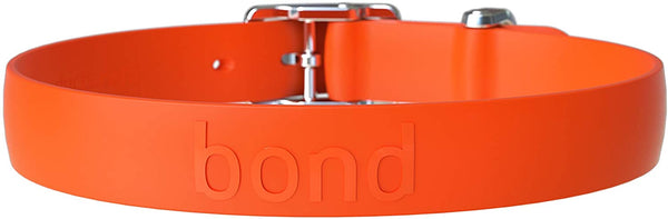 BOND Dog Collar in Tangerine Little Chief Co