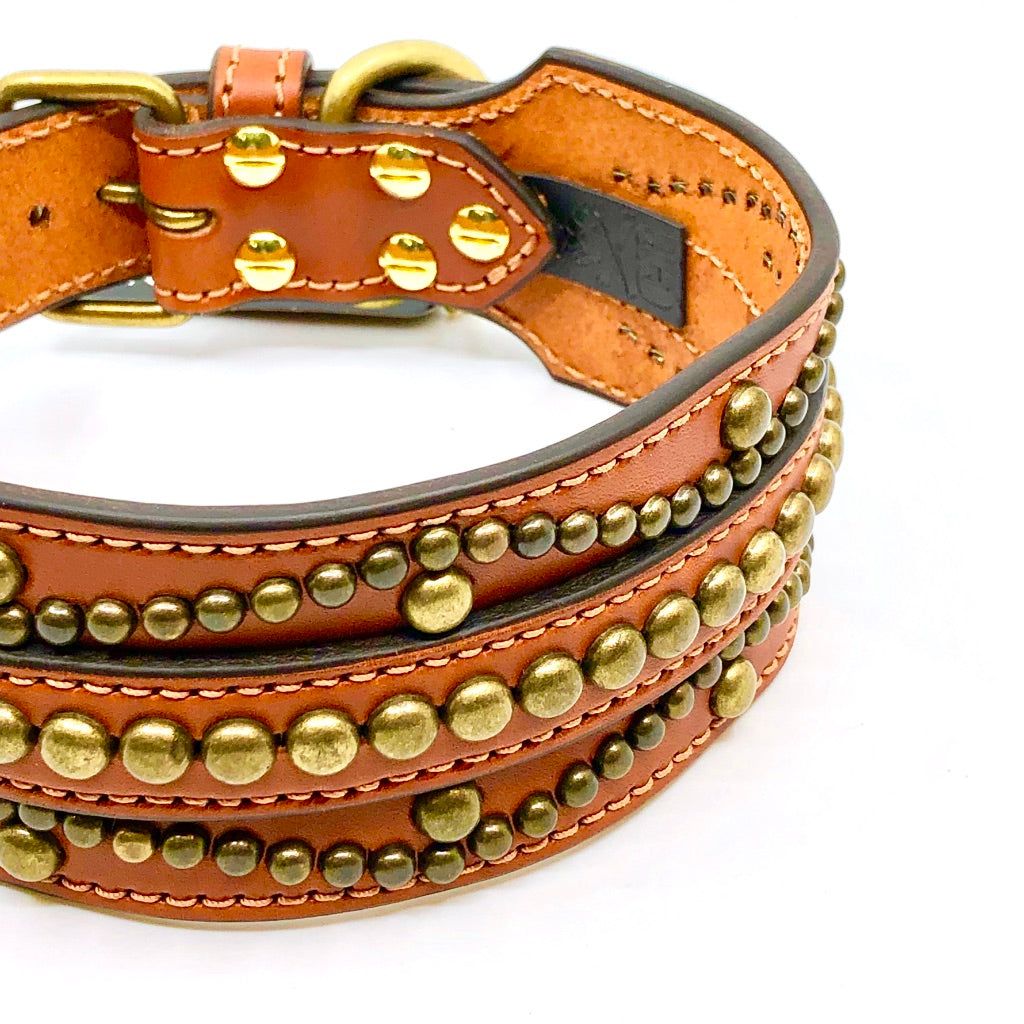 Leather Studded Collar *FINAL SALE*