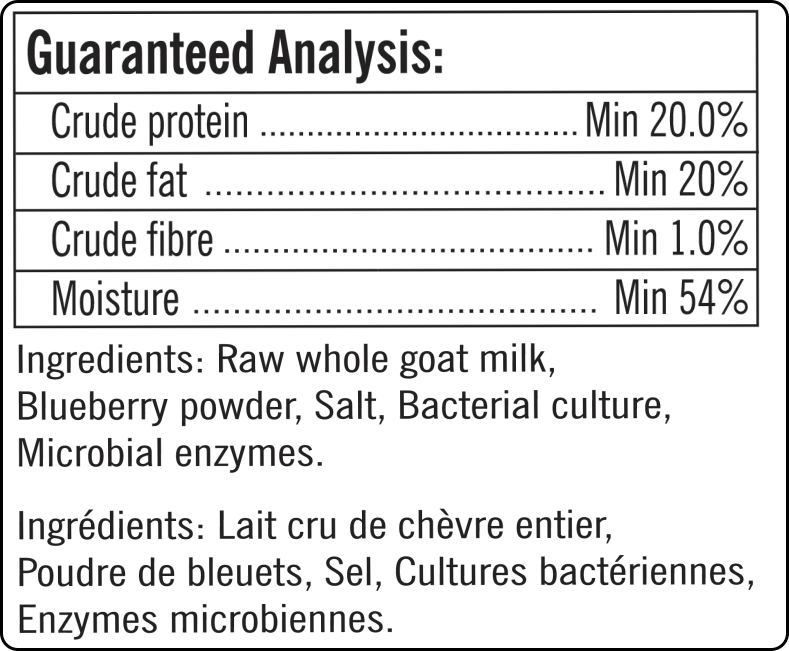 Raw Goats Cheese Treats with Blueberry