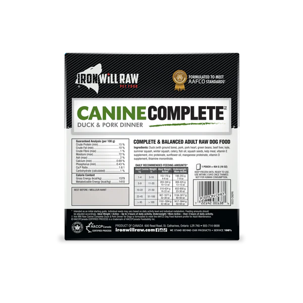 Canine Complete Duck & Pork Dinner