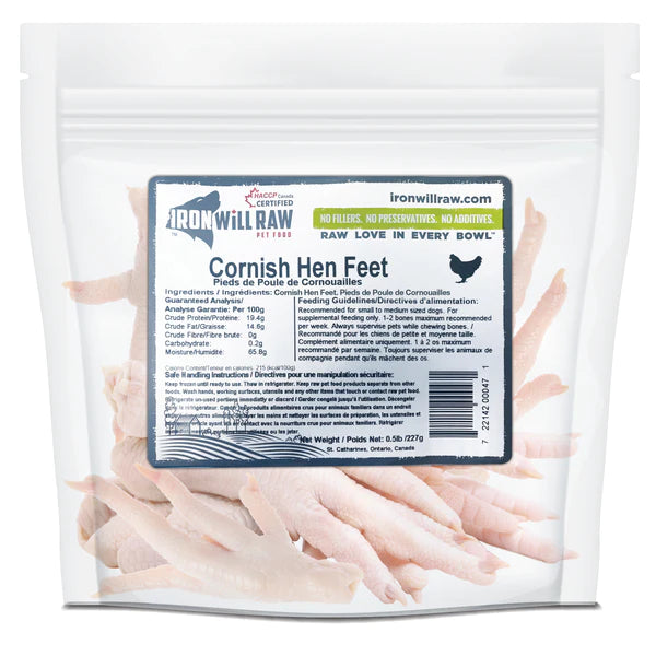 Cornish Hen Feet - 1/2lb Bag