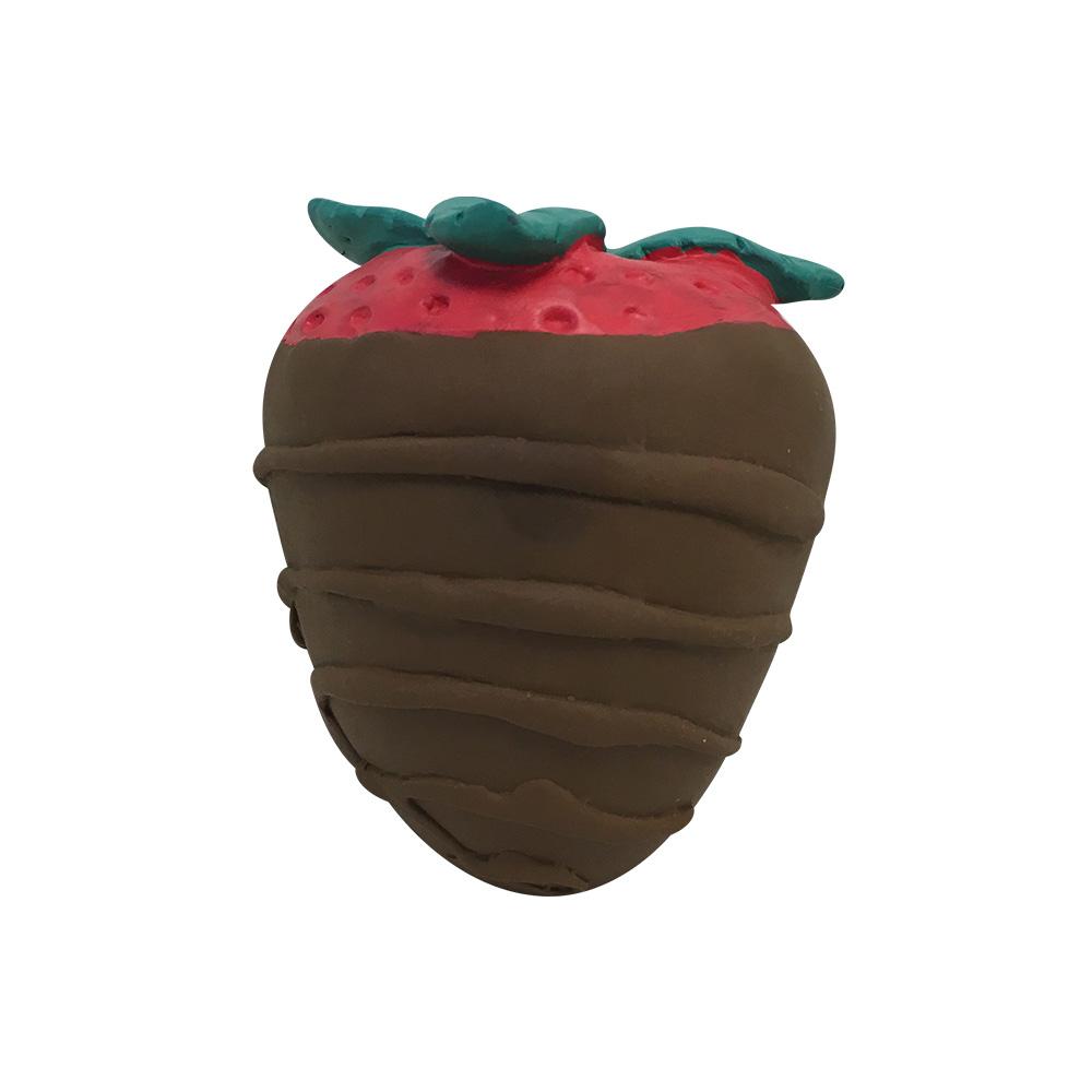 Dessert Chocolate Covered Strawberry Latex Toy