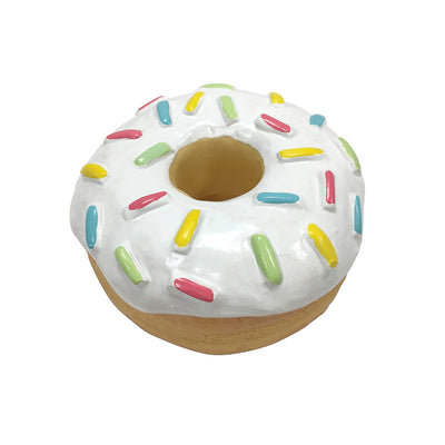 fouFIT Donut Squeak Toy - White