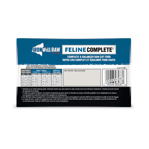 Feline Complete Pork, Duck & Mackerel Dinner 3lb