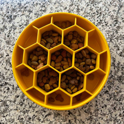 Honeycomb Design EBowl Enrichment Slow Feeder