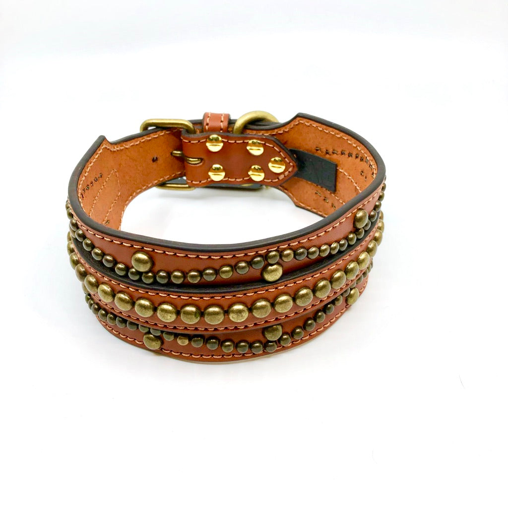 Leather Studded Collar *FINAL SALE*