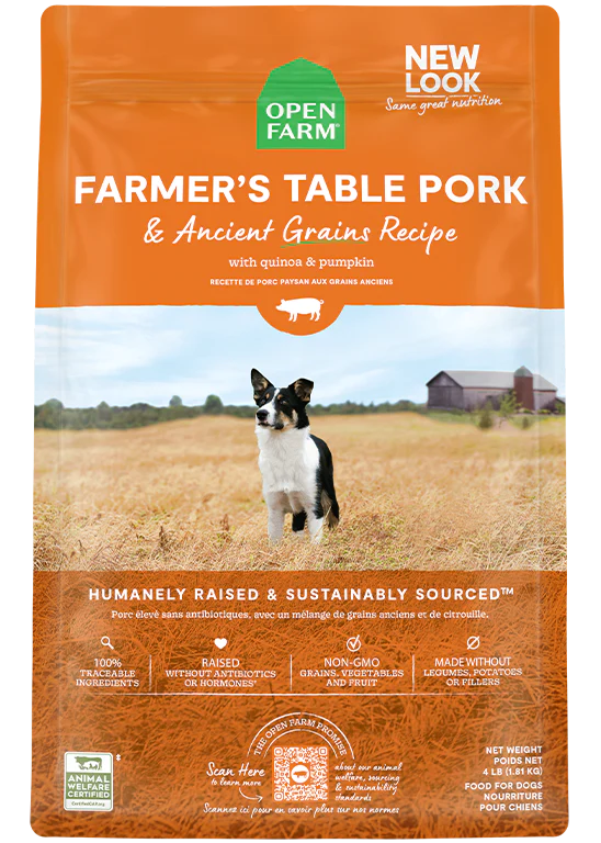 Farmer&#39;s Table Pork &amp; Ancient Grains Dry Dog Food