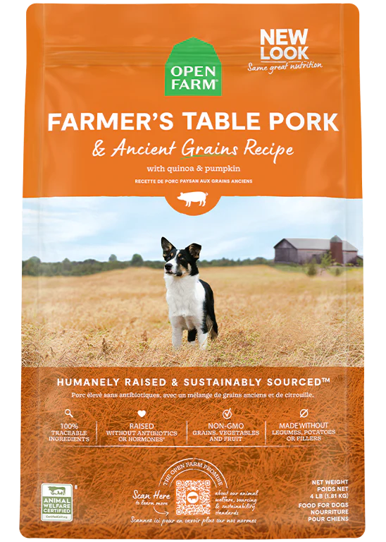 Farmer's Table Pork & Ancient Grains Dry Dog Food