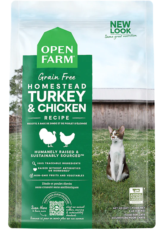 Open Farm Homestead Turkey Chicken Dry Cat Food Little Chief Co