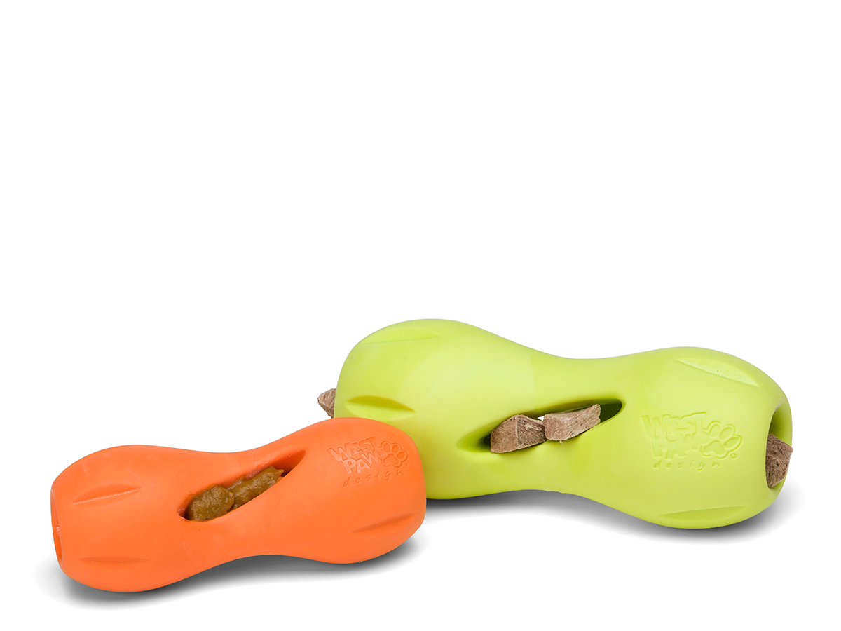 West Paw Qwizl Dog Toy Granny Smith Green Small