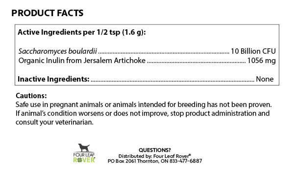 Saccharomyces Boulardii - Yeast-Based Probiotics For Dogs