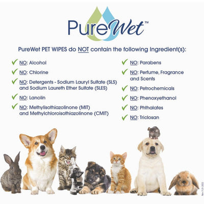 Pure Wet - Pet Wipes