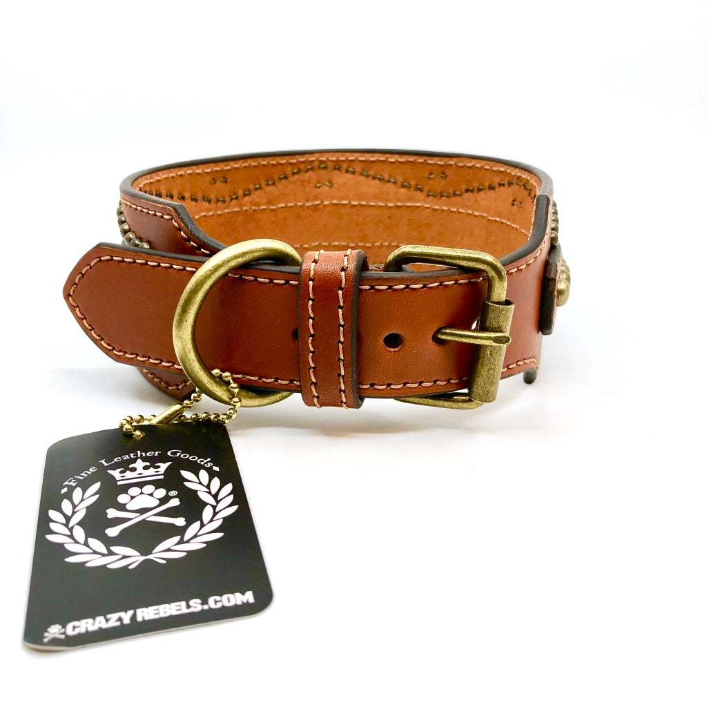 Leather Studded Collar *FINAL SALE*